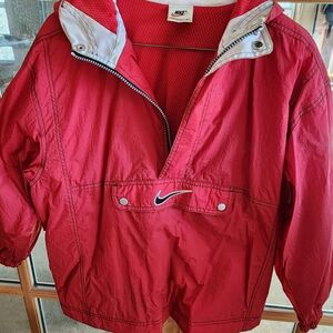 Nike Red Pullover Jacket